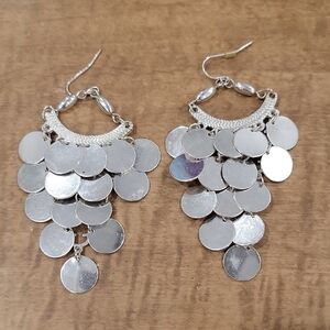 Silvertone Dangle Earrings